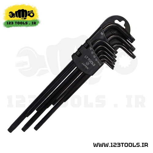 ست آلن کارتی ستاره ای سوراخ دار لایت ژاپن خیلی بلند مدل TRX9 (مجموعه 9 عددی)